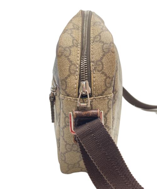 GUCCI（グッチ）GUCCI (グッチ) ショルダーバッグ　GGスプリーム　 ブラウンの古着・服飾アイテム