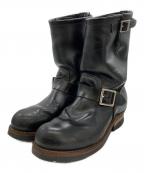 RED WINGレッドウィング）の古着「RED WING エンジニアブーツ」｜ブラック