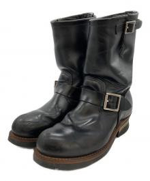 RED WING（レッドウィング）の古着「RED WING エンジニアブーツ」｜ブラック
