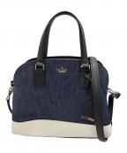 Kate Spadeケイトスペード）の古着「キャメロンストリートデニム2WAYバッグ」｜ネイビー