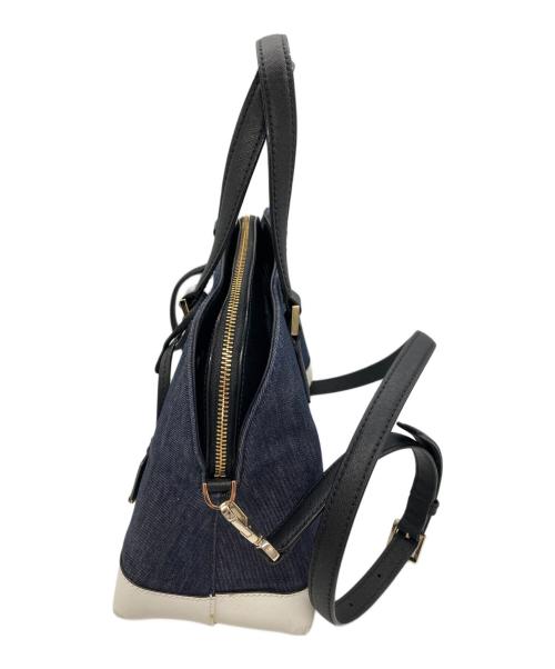 Kate Spade（ケイトスペード）Kate Spade (ケイトスペード) キャメロンストリートデニム2WAYバッグ ネイビーの古着・服飾アイテム