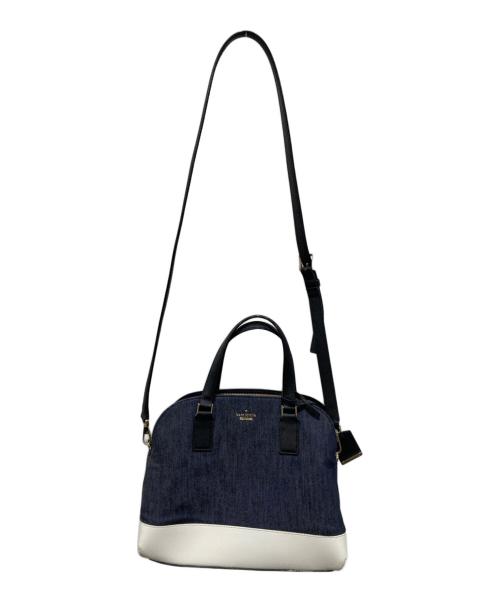 Kate Spade（ケイトスペード）Kate Spade (ケイトスペード) キャメロンストリートデニム2WAYバッグ ネイビーの古着・服飾アイテム