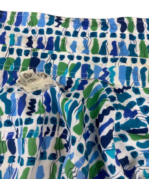 CELINE（セリーヌ）CELINE (セリーヌ) 総柄ロングスリーブシャツ ブルー サイズ:38の古着・服飾アイテム