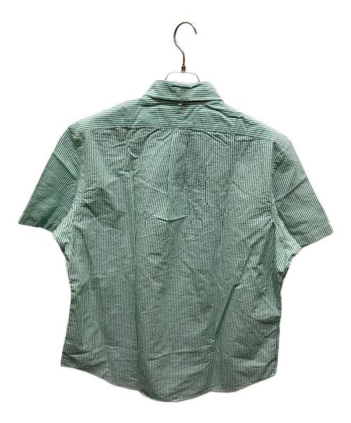POLO RALPH LAUREN（ポロ・ラルフローレン）POLO RALPH LAUREN (ポロ・ラルフローレン) ポニー刺繍ストライプシャツ 黄緑 サイズ:XL 未使用品の古着・服飾アイテム