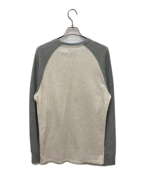 POLO RALPH LAUREN（ポロ・ラルフローレン）POLO RALPH LAUREN (ポロ・ラルフローレン) バイカラーサーマルカットソー ベージュ サイズ:Lの古着・服飾アイテム