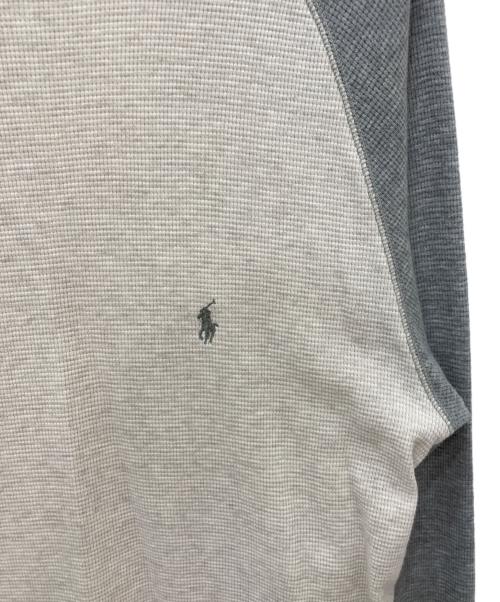 POLO RALPH LAUREN（ポロ・ラルフローレン）POLO RALPH LAUREN (ポロ・ラルフローレン) バイカラーサーマルカットソー ベージュ サイズ:Lの古着・服飾アイテム