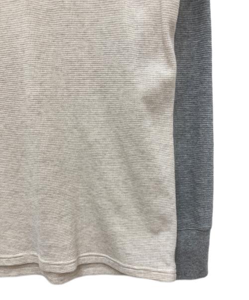 POLO RALPH LAUREN（ポロ・ラルフローレン）POLO RALPH LAUREN (ポロ・ラルフローレン) バイカラーサーマルカットソー ベージュ サイズ:Lの古着・服飾アイテム