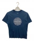 COACHコーチ）の古着「シグネチャー刺繍Tシャツ」｜ネイビー
