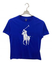 POLO RALPH LAUREN（ポロ・ラルフローレン）の古着「ポニープリントＴ」｜ブルー