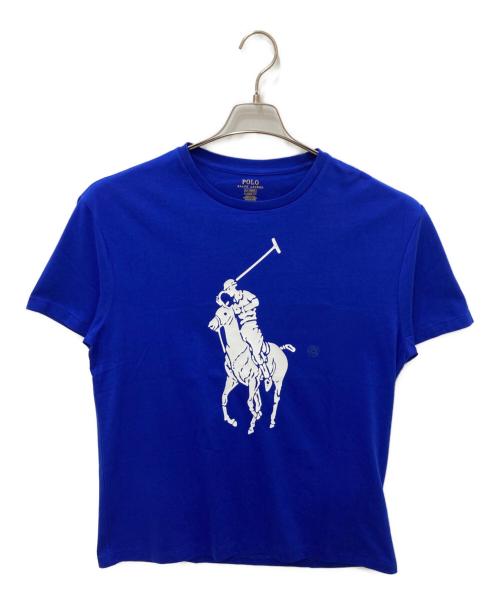 POLO RALPH LAUREN（ポロ・ラルフローレン）POLO RALPH LAUREN (ポロ・ラルフローレン) ポニープリントＴ ブルー サイズ:M 未使用品の古着・服飾アイテム