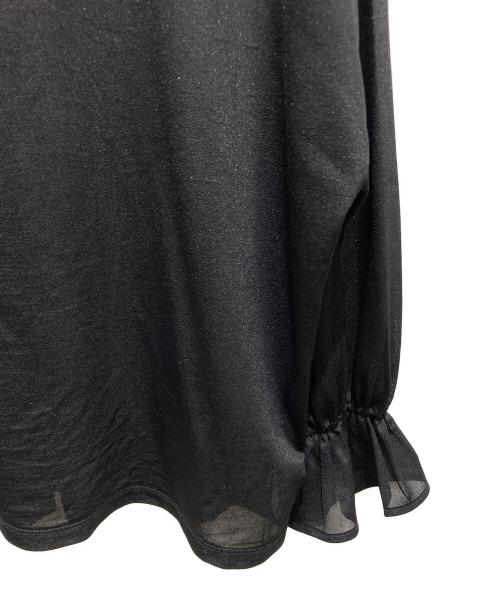 Diagram（ダイアグラム）Diagram (ダイアグラム) オーガンジャージトップ ブラック サイズ: 2-36 未使用品の古着・服飾アイテム