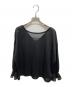 Diagram（ダイアグラム）の古着「オーガンジャージトップ」｜ブラック