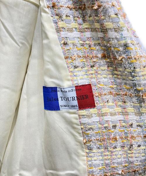 GRACE CONTINENTAL（（グレースコンチネンタル）GRACE CONTINENTAL (（グレースコンチネンタル) ツイードチェスターコート マルチカラー サイズ:36の古着・服飾アイテム