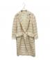 GRACE CONTINENTAL（（グレースコンチネンタル）の古着「ツイードチェスターコート」｜マルチカラー