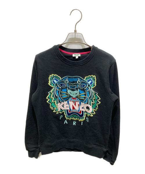 KENZO（ケンゾー）KENZO (ケンゾー) CLASSIC TIGER SLIM SWEATSHIRT ブラック サイズ:Ｓの古着・服飾アイテム