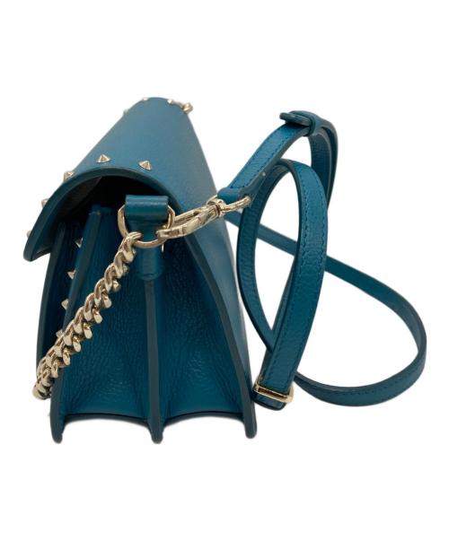 MCM（エムシーエム）MCM (エムシーエム) パトリシア・クロスボディバッグ ブルーの古着・服飾アイテム