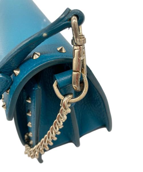 MCM（エムシーエム）MCM (エムシーエム) パトリシア・クロスボディバッグ ブルーの古着・服飾アイテム