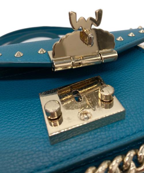 MCM（エムシーエム）MCM (エムシーエム) パトリシア・クロスボディバッグ ブルーの古着・服飾アイテム