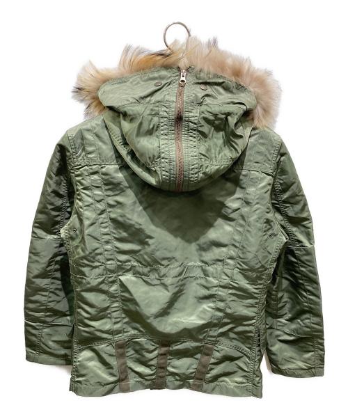 PPFM（ピーピーエフエム）PPFM (ピーピーエフエム) N-2Bフックフライトジャケット カーキ サイズ:Ｍの古着・服飾アイテム