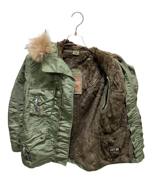 PPFM（ピーピーエフエム）PPFM (ピーピーエフエム) N-2Bフックフライトジャケット カーキ サイズ:Ｍの古着・服飾アイテム