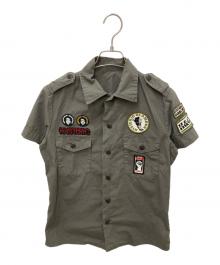 Hysteric Glamour（ヒステリックグラマー）の古着「ワッペンシャツ」｜カーキ