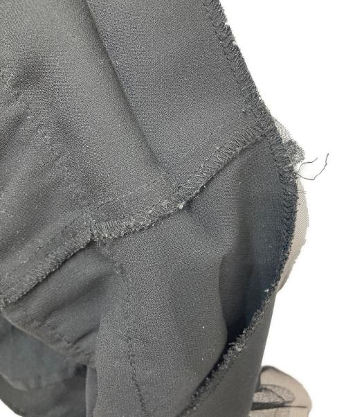 Diagram（ダイアグラム）Diagram (ダイアグラム) フリルチュールサテンキャミワンピース ブラック サイズ:38の古着・服飾アイテム