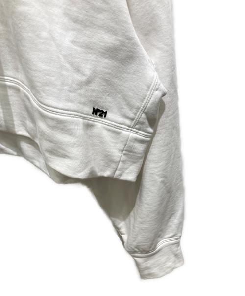 N°21（ヌメロヴェントゥーノ）N°21 (ヌメロヴェントゥーノ) ショート丈パーカー ホワイト サイズ:7の古着・服飾アイテム