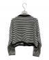 IENA (イエナ) ニットショートカーディガン ブラック×ホワイト サイズ:記載なしの為実寸参照：4000円