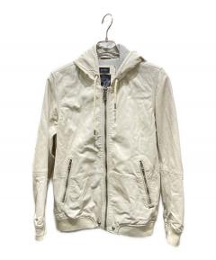 中古・古着通販】DIESEL (ディーゼル) L-KORNレザージャケット グレー