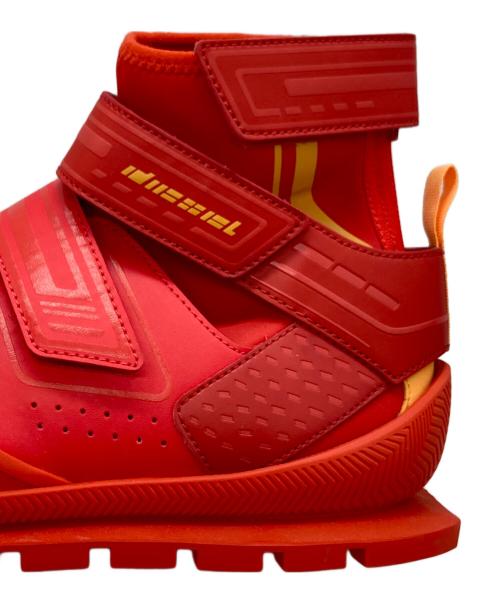 DIESEL（ディーゼル）DIESEL (ディーゼル) PENDHIO SOCKハイカットスニーカー レッド サイズ:26.5㎝の古着・服飾アイテム