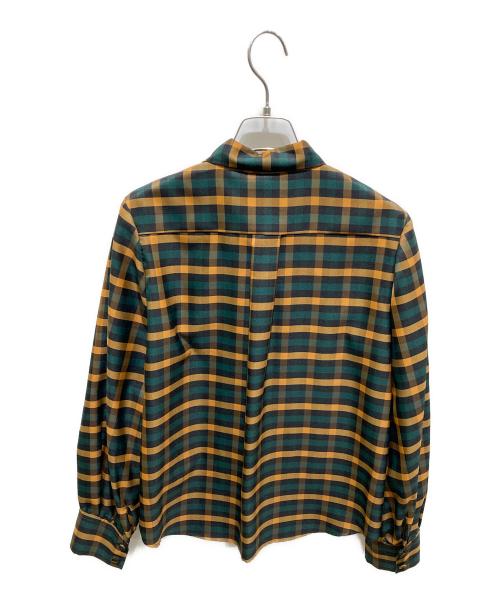 Diagram（ダイアグラム）Diagram (ダイアグラム) チェックブラウス イエロー サイズ:38の古着・服飾アイテム