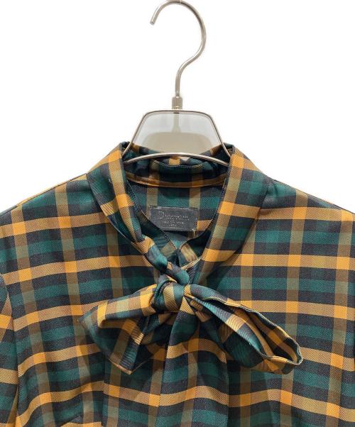 Diagram（ダイアグラム）Diagram (ダイアグラム) チェックブラウス イエロー サイズ:38の古着・服飾アイテム
