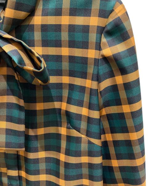 Diagram（ダイアグラム）Diagram (ダイアグラム) チェックブラウス イエロー サイズ:38の古着・服飾アイテム
