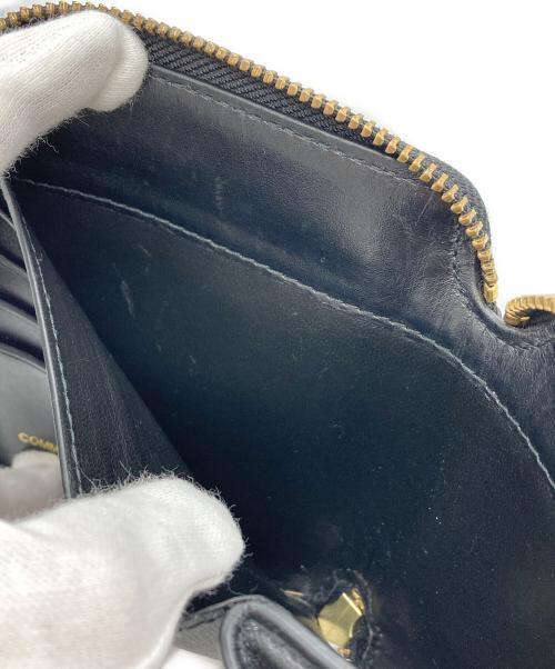 COMME des GARCONS（コムデギャルソン）COMME des GARCONS (コムデギャルソン) ラウンドファスナー財布 ブラックの古着・服飾アイテム
