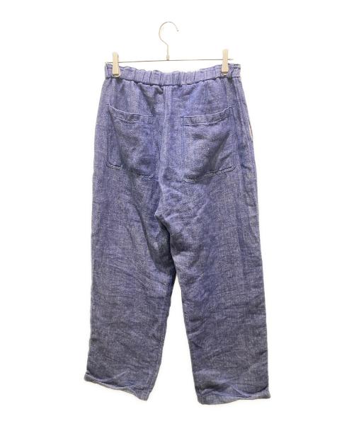 MITTAN（ミッタン）MITTAN (ミッタン) 麻デニムワイドパンツ ネイビー サイズ:2の古着・服飾アイテム