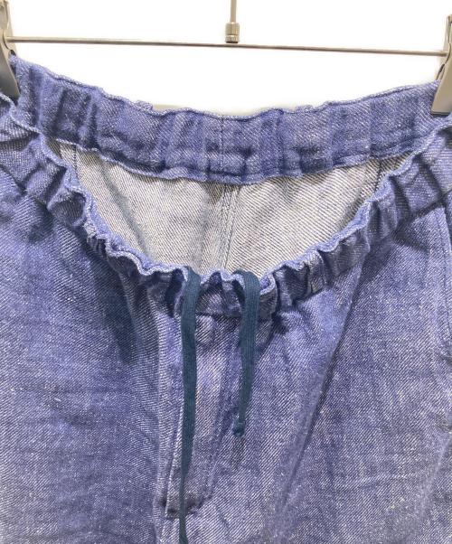 MITTAN（ミッタン）MITTAN (ミッタン) 麻デニムワイドパンツ ネイビー サイズ:2の古着・服飾アイテム