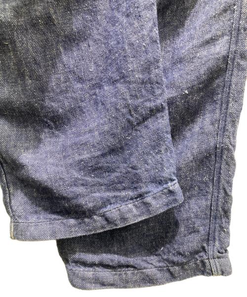 MITTAN（ミッタン）MITTAN (ミッタン) 麻デニムワイドパンツ ネイビー サイズ:2の古着・服飾アイテム