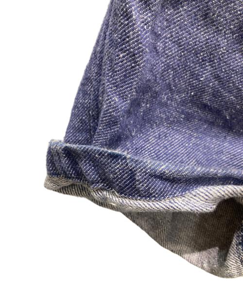 MITTAN（ミッタン）MITTAN (ミッタン) 麻デニムワイドパンツ ネイビー サイズ:2の古着・服飾アイテム