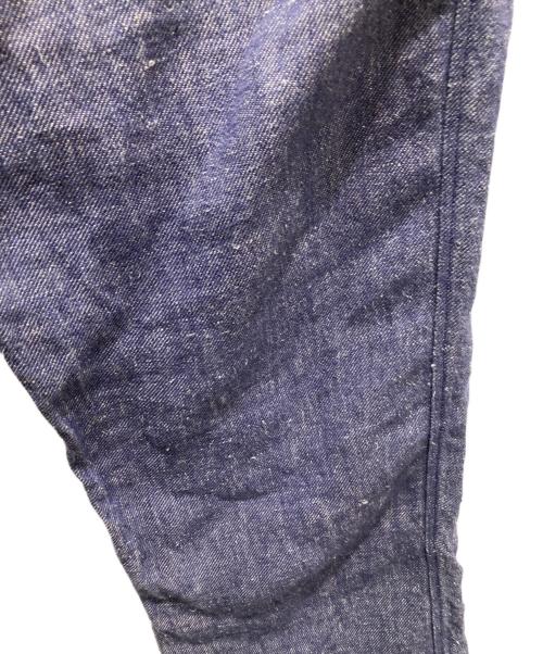 MITTAN（ミッタン）MITTAN (ミッタン) 麻デニムワイドパンツ ネイビー サイズ:2の古着・服飾アイテム