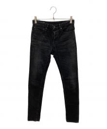 MINEDENIM（マインデニム）の古着「Slim STR 5pocket USD」｜ブラック
