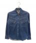 BURGUS PLUS（バーガスプラス）の古着「9oz Denim Western Shirt」｜インディゴ