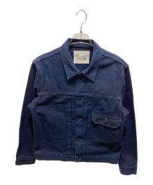 BURGUS PLUS（バーガスプラス）の古着「13.5oz Heavy Duck 1st Type Jacket」｜インディゴ