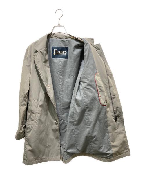 HERNO（ヘルノ）HERNO (ヘルノ) スタンドカラーミドルコート グレー サイズ:46の古着・服飾アイテム