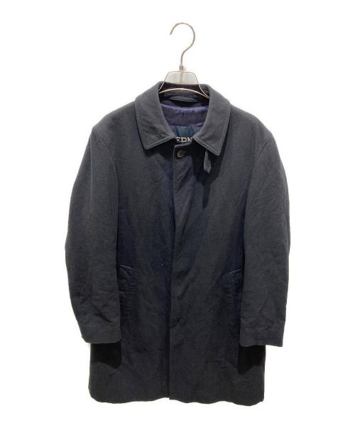 HERNO（ヘルノ）HERNO (ヘルノ) ウール混ベルテッド比翼コート ネイビー サイズ:44の古着・服飾アイテム