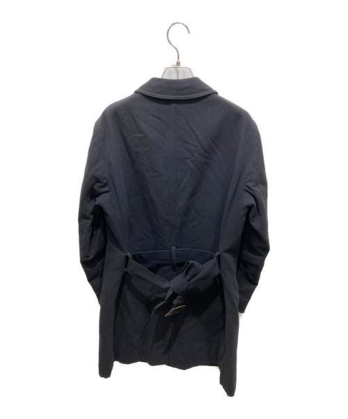 HERNO（ヘルノ）HERNO (ヘルノ) ウール混ベルテッド比翼コート ネイビー サイズ:44の古着・服飾アイテム
