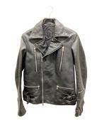 JACK ROSE Luv maisonジャックローズラヴメゾン）の古着「ダブルライダースジャケット」｜ブラック