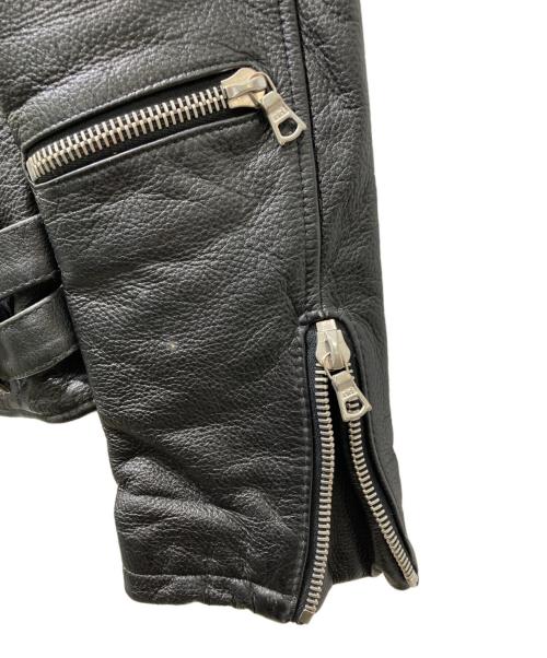 JACK ROSE Luv maison（ジャックローズラヴメゾン）JACK ROSE Luv Maison (ジャックローズラヴメゾン) ダブルライダースジャケット ブラック サイズ:44の古着・服飾アイテム