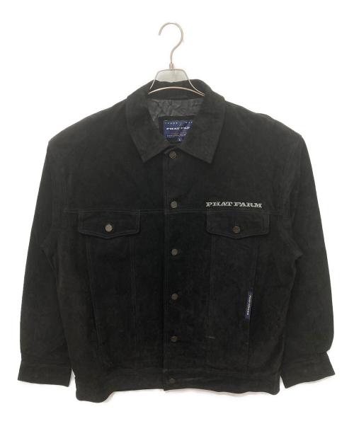 PHAT FARM（ファットファーム）PHAT FARM (ファットファーム) スウェードジャケット ブラック サイズ:Lの古着・服飾アイテム