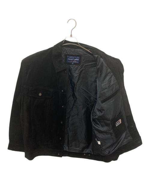 PHAT FARM（ファットファーム）PHAT FARM (ファットファーム) スウェードジャケット ブラック サイズ:Lの古着・服飾アイテム