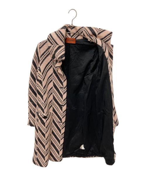 missoni（ミッソーニ）MISSONI (ミッソーニ) ニットコート ピンク サイズ:46の古着・服飾アイテム